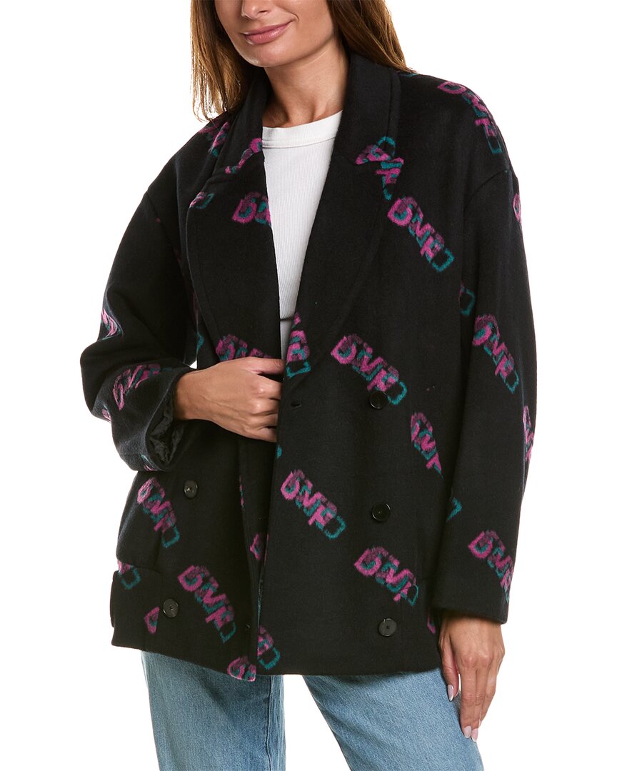 

Пальто Diane von Furstenberg Bellamira из смесовой шерсти, черный