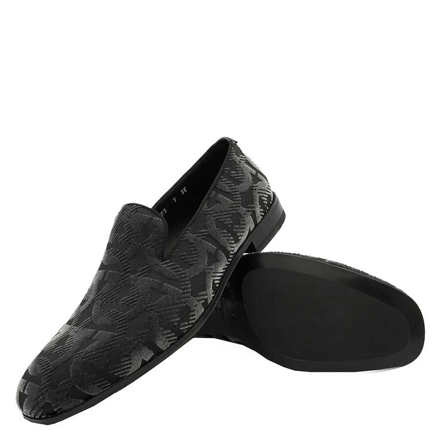 Мужские лоферы Salvatore Ferragamo Gancini с черными линзами, черный — фото 2