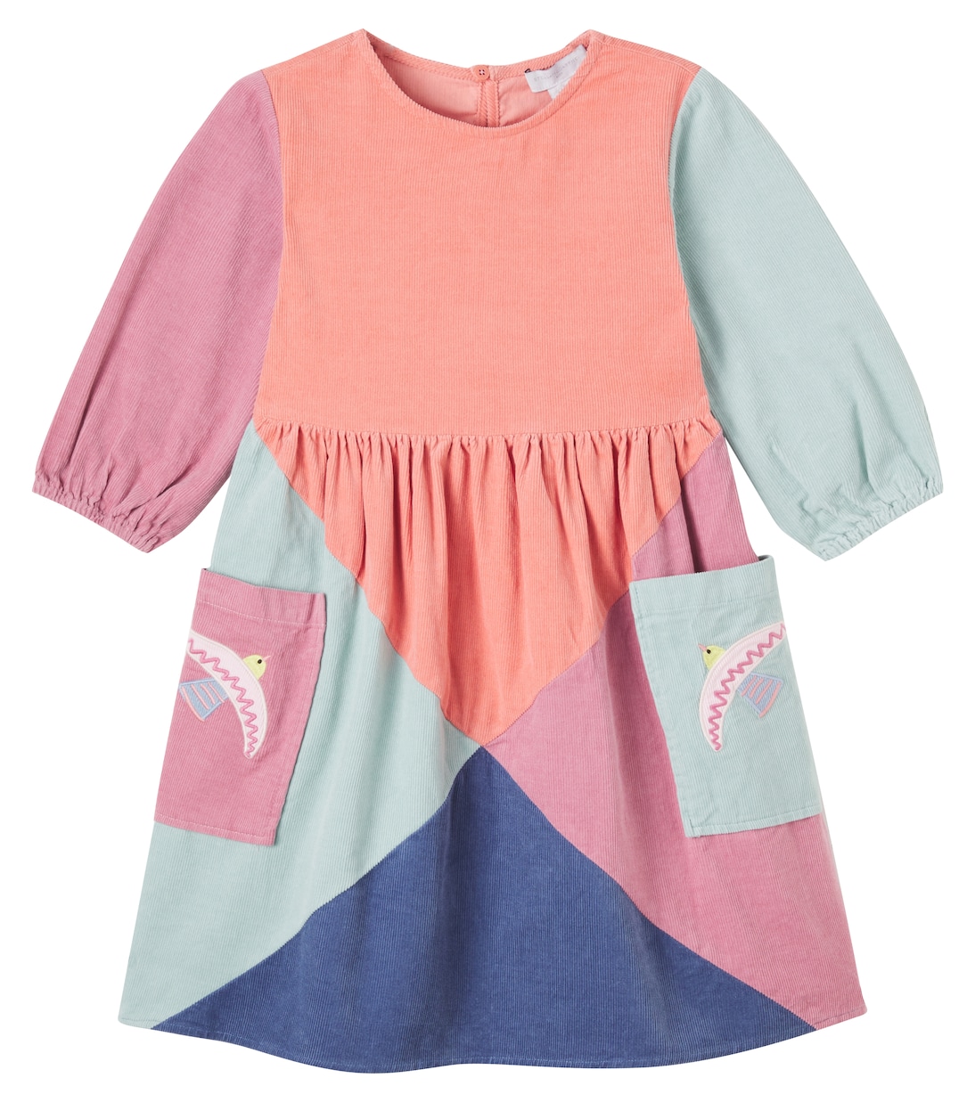 

Платье из хлопкового вельвета Stella McCartney Kids, Colorful