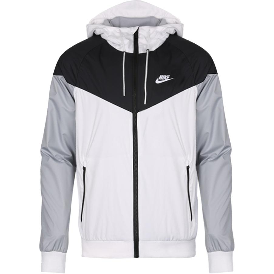

Куртка Nike Sportswear Windrunner, черный/белый/серебристый