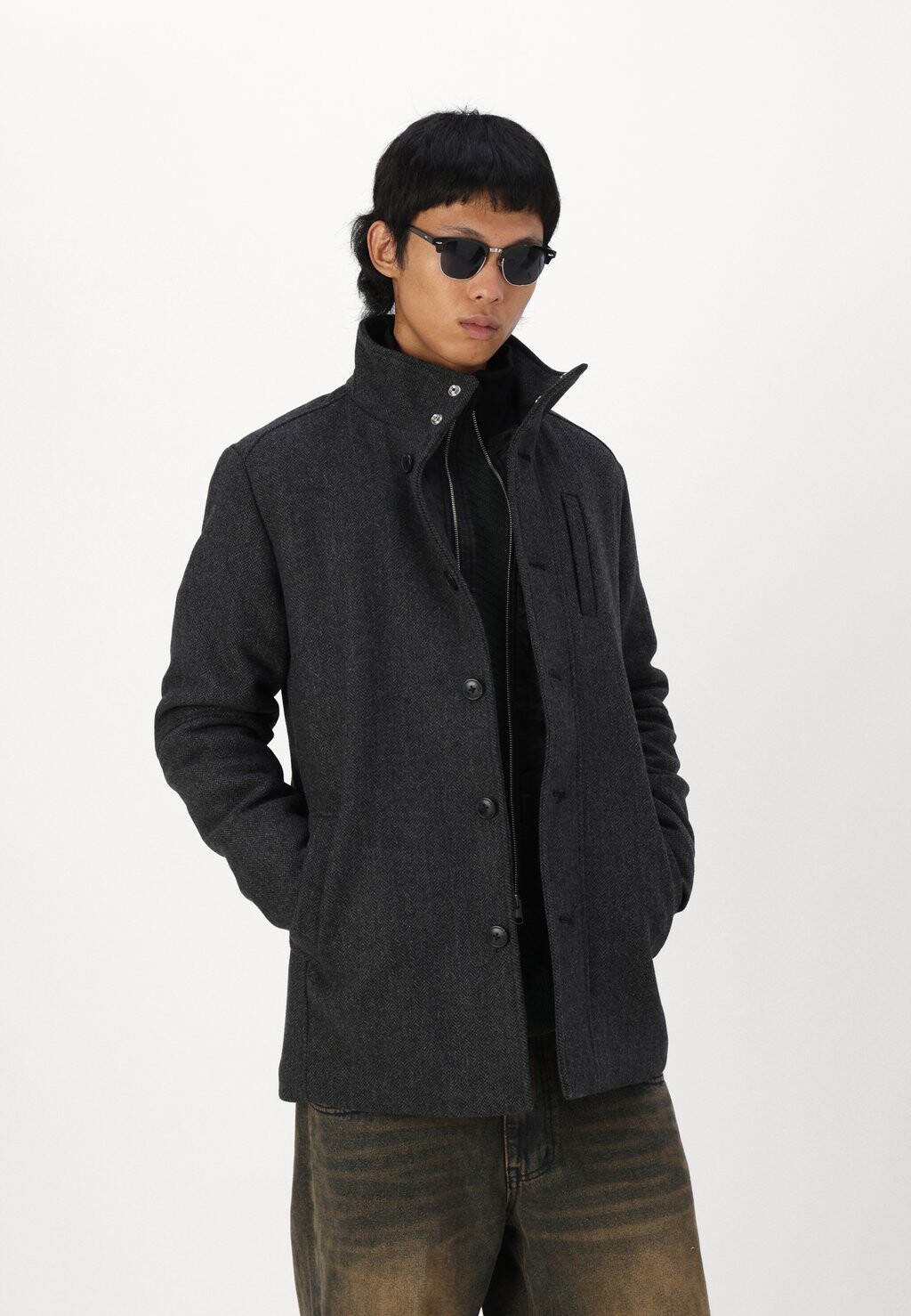 

Зимнее пальто JPRDUANE JACKET Jack & Jones PREMIUM, темно-серый