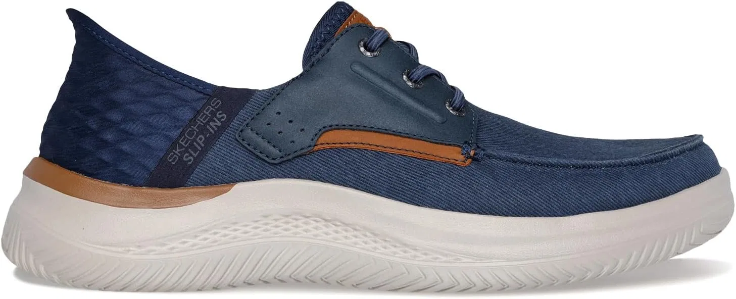 Мужские лоферы Skechers Hasting-Niko, темно-синий — фото 2