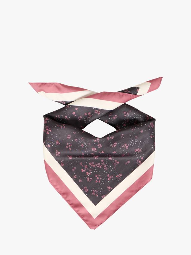 

Alanora легкий шарф с цветочными полосками ICHI