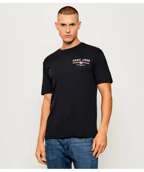 

Футболка Regular fit Gant, черный