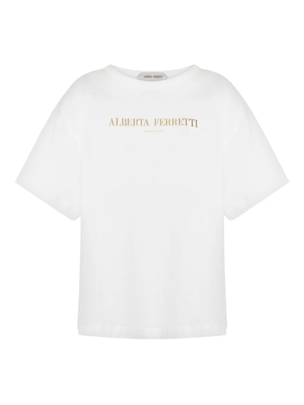 

Футболка с круглым вырезом Alberta Ferretti, белый