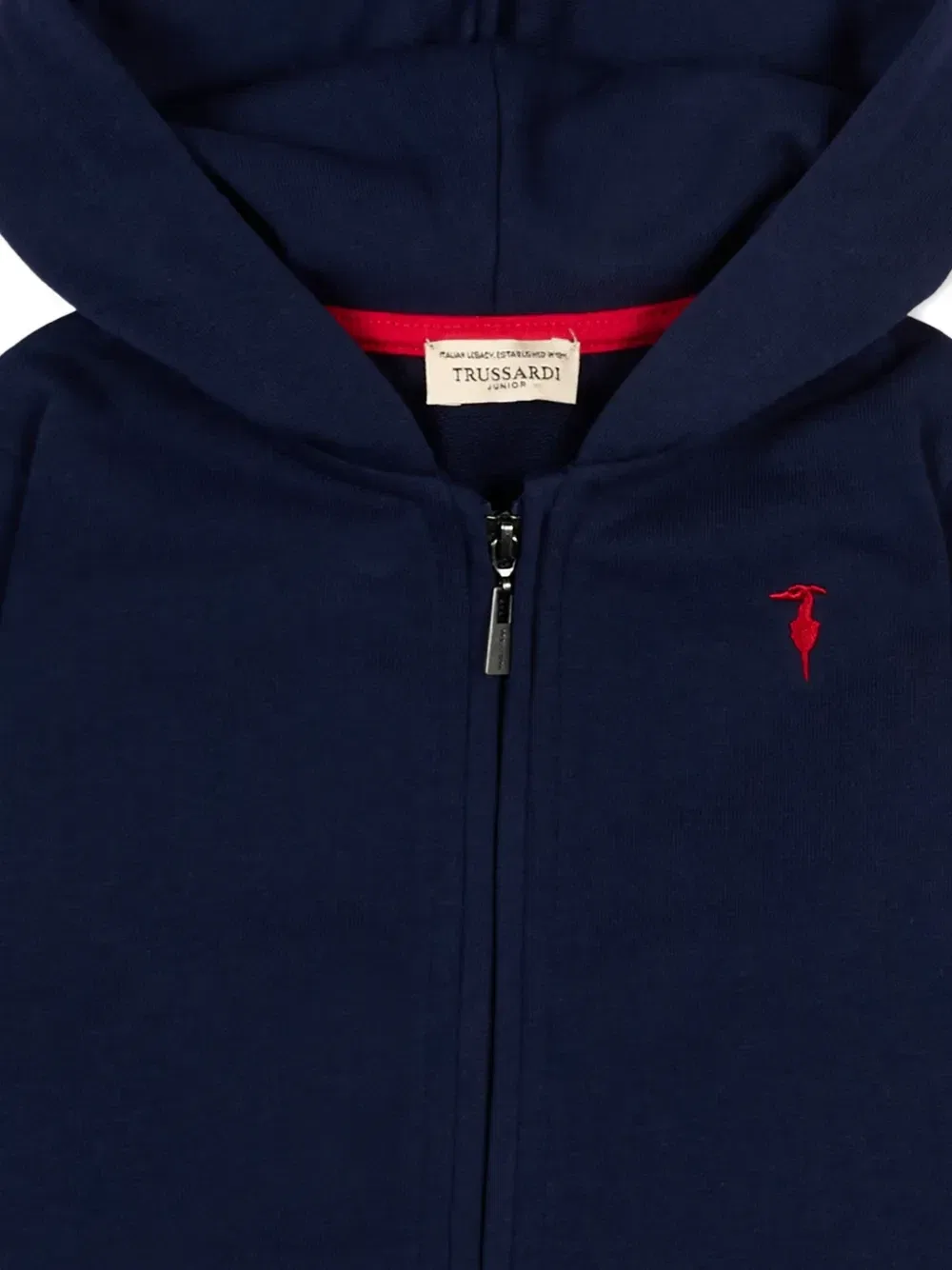 Толстовка на молнии с капюшоном Trussardi Junior, синий — фото 3