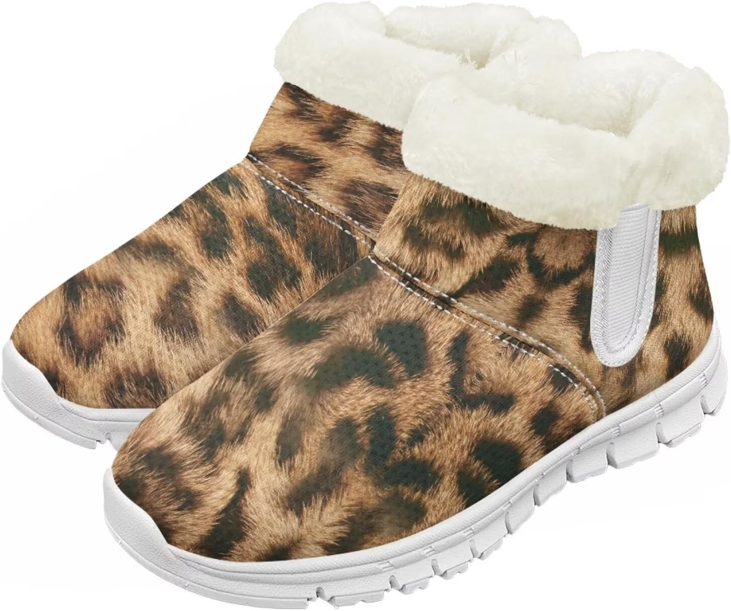 

Pzuqiu Детские водонепроницаемые зимние ботинки для снега - теплые, с меховой подкладкой для мальчиков и девочек (малыши/маленькие дети/старшие дети), белая подошва