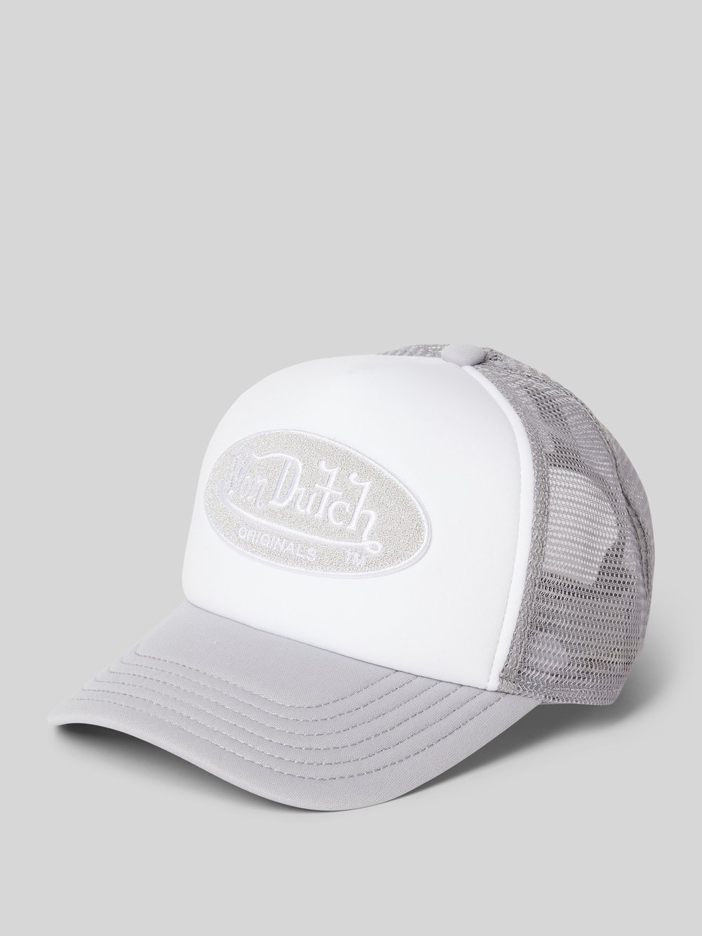 

Кепка с нашивкой-лейблом модель «TAMPA» Von Dutch, светло-серый