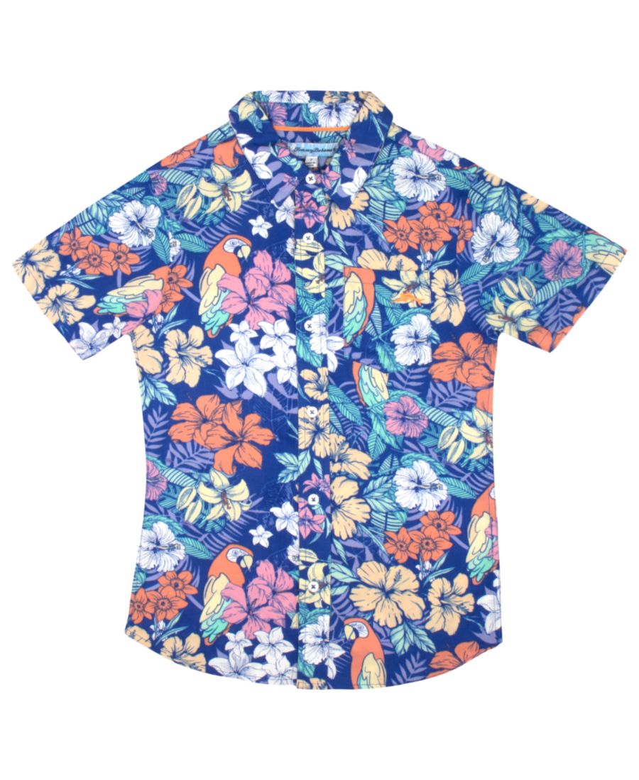 

Классическая тканая рубашка на пуговицах для мальчиков Tommy Bahama, Blue floral