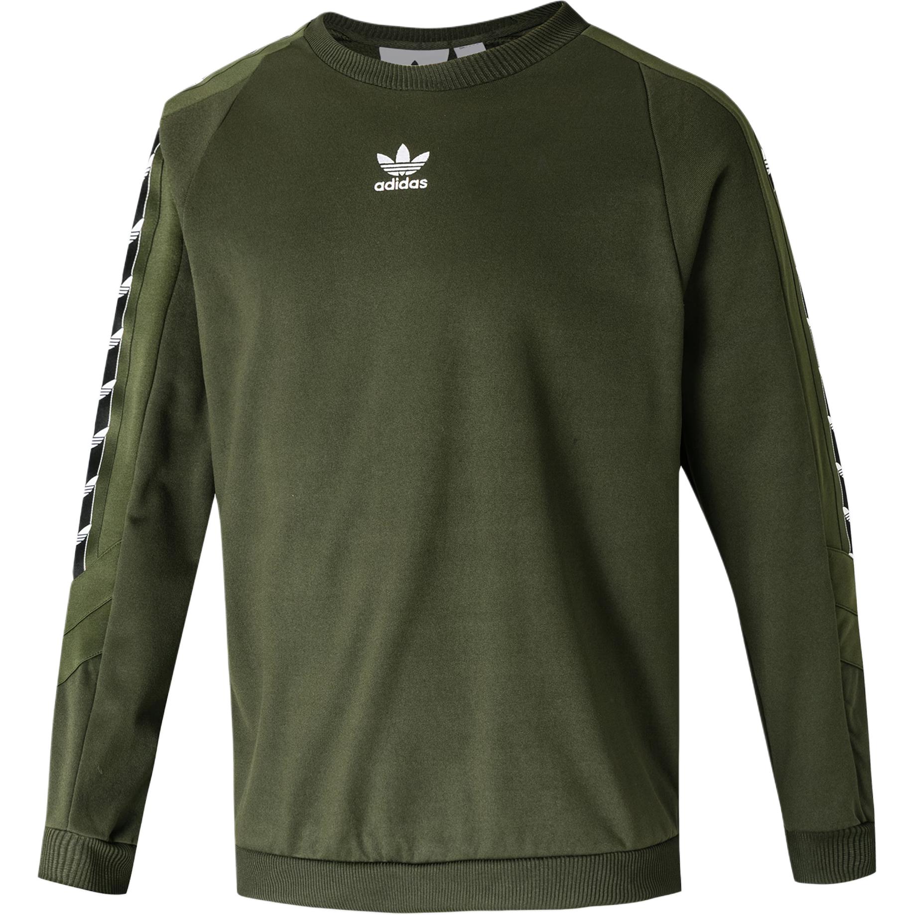Футболка OE TAPE CREW мужская Adidas Originals, зеленый — фото 3