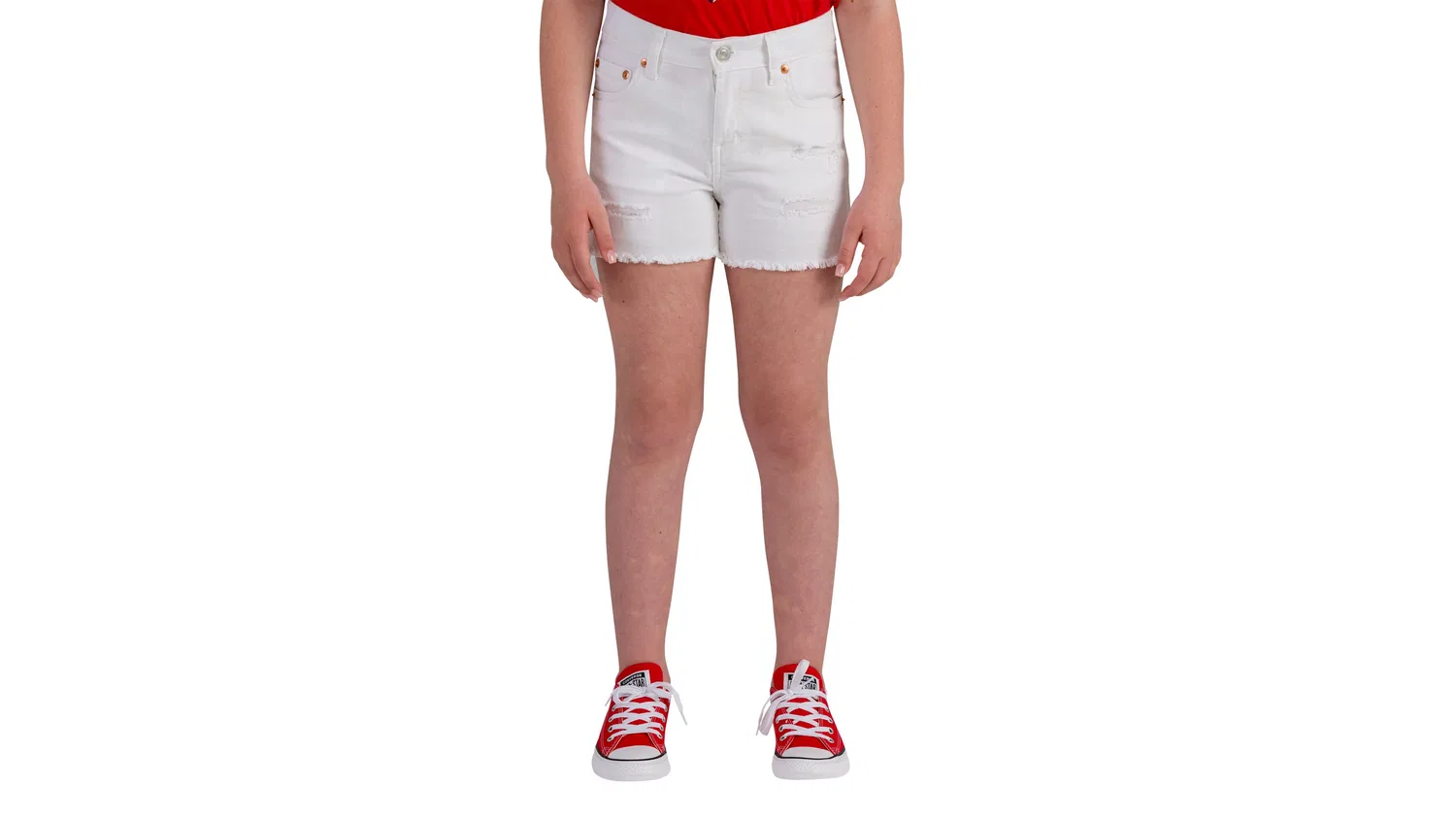 Шорты для девочек 7-16 лет Levi's, White
