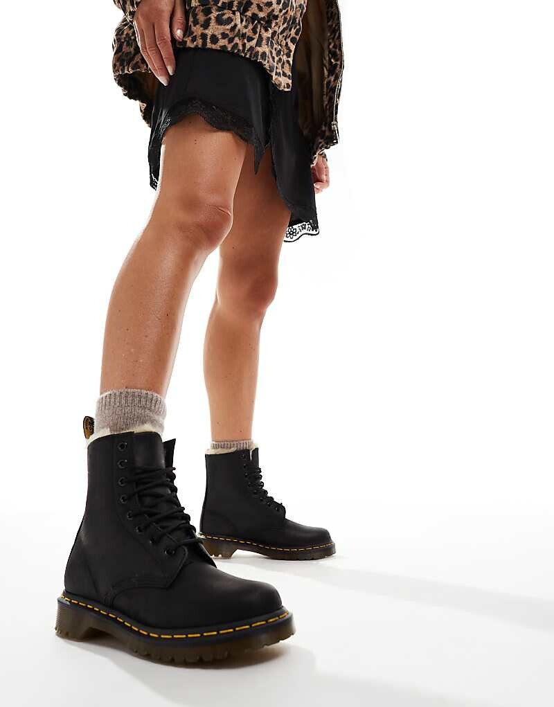 

Dr Martens – 1460 Serena Black – Черные кожаные ботильоны
