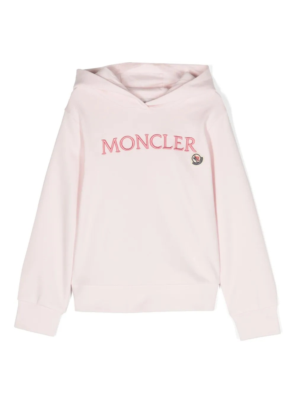 

Худи с вышитым логотипом Moncler Enfant, розовый
