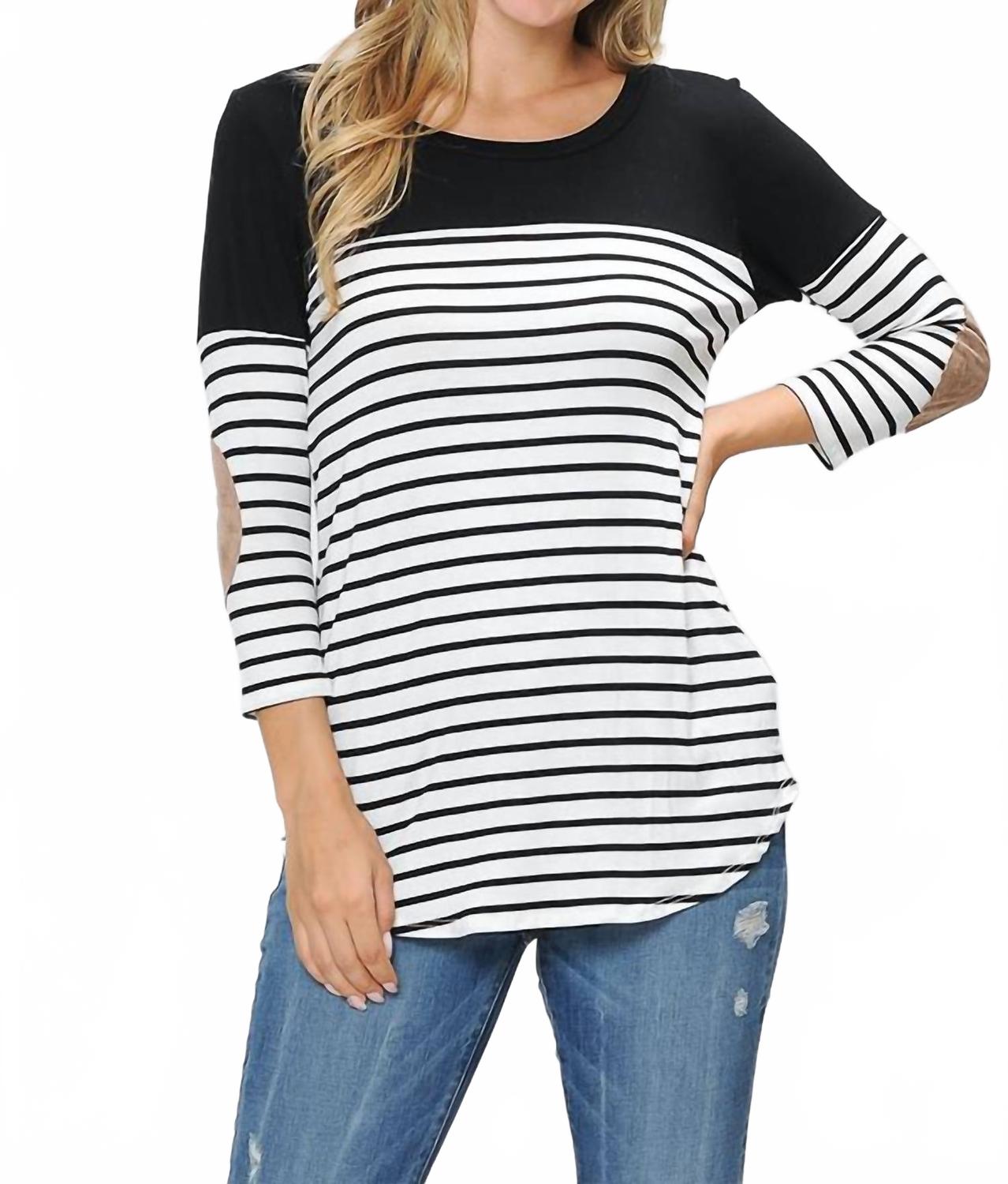 

Черный топ с полосками Magic Fit