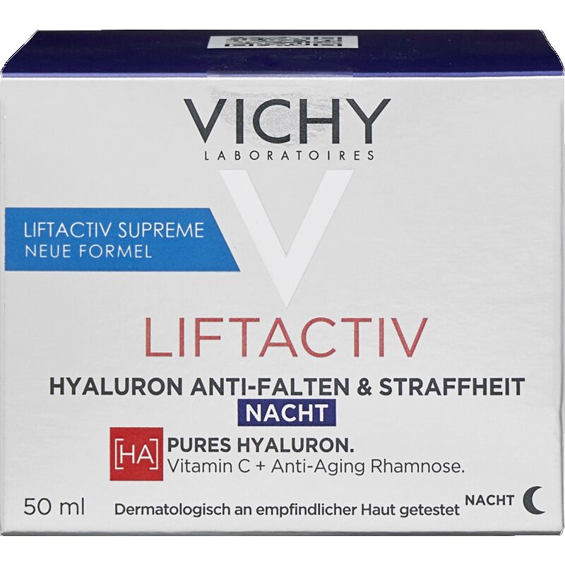 

LIFTACTIV Гиалуроновый ночной крем против морщин и укрепляющий крем VICHY, 50 ml