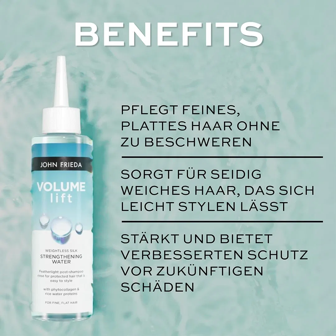 Укрепляющая вода «Volume Lift Weightless Silk» 200 мл от John Frieda John Frieda — фото 4