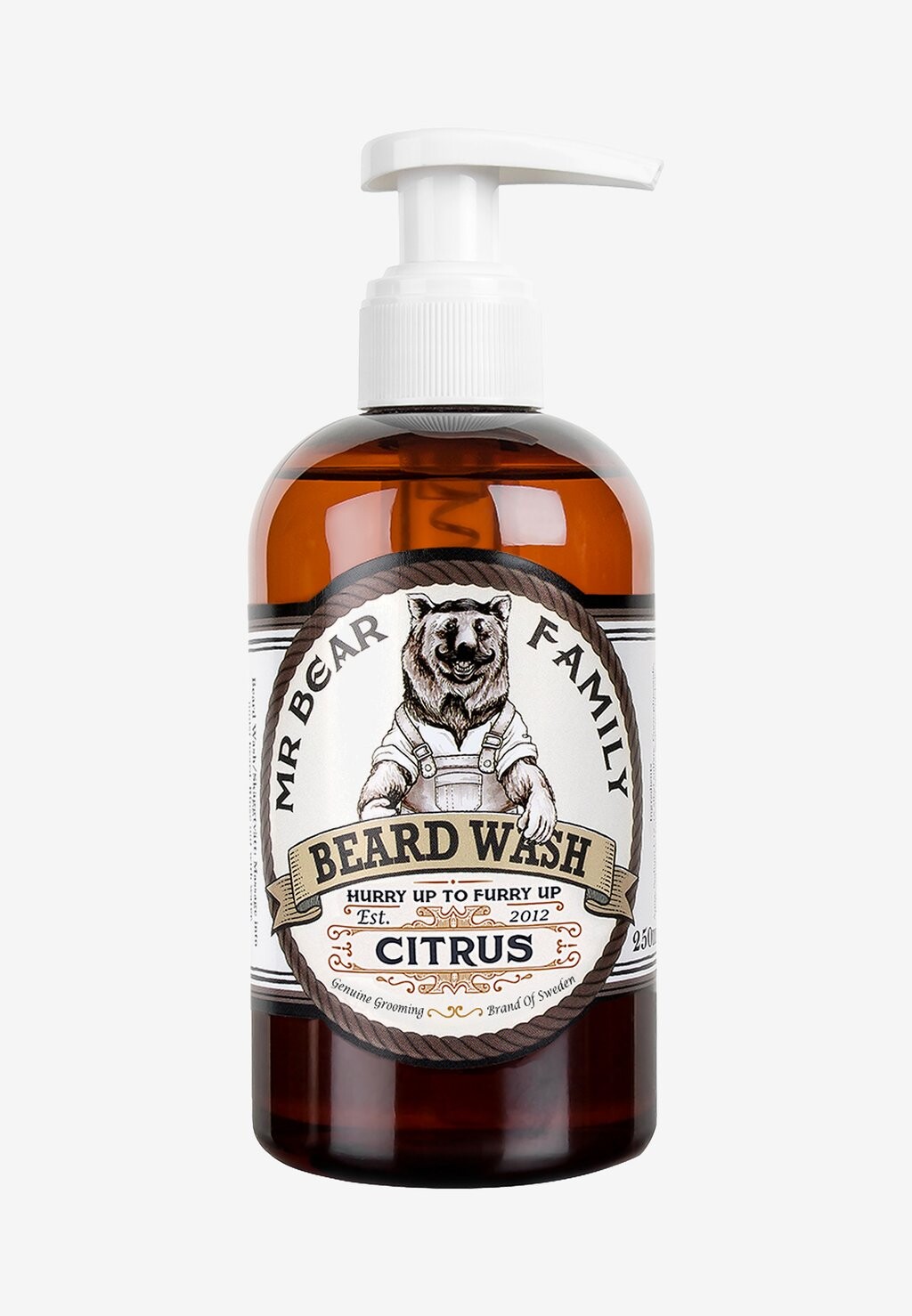 

Шампунь для бороды BEARD WASH Mr Bear Family, цвет citrus