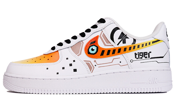 

Кроссовки Nike Air Force 1 Skateboard Shoes Men Low-Top Orange/Black