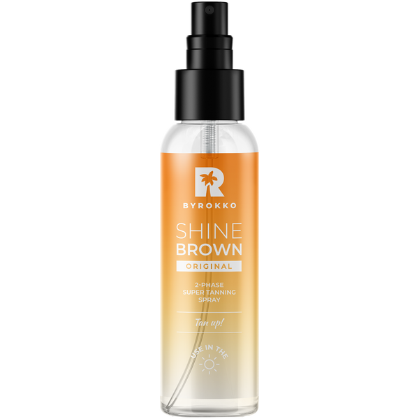 

Двухфазный спрей-ускоритель загара, 104 мл Byrokko Shine brown
