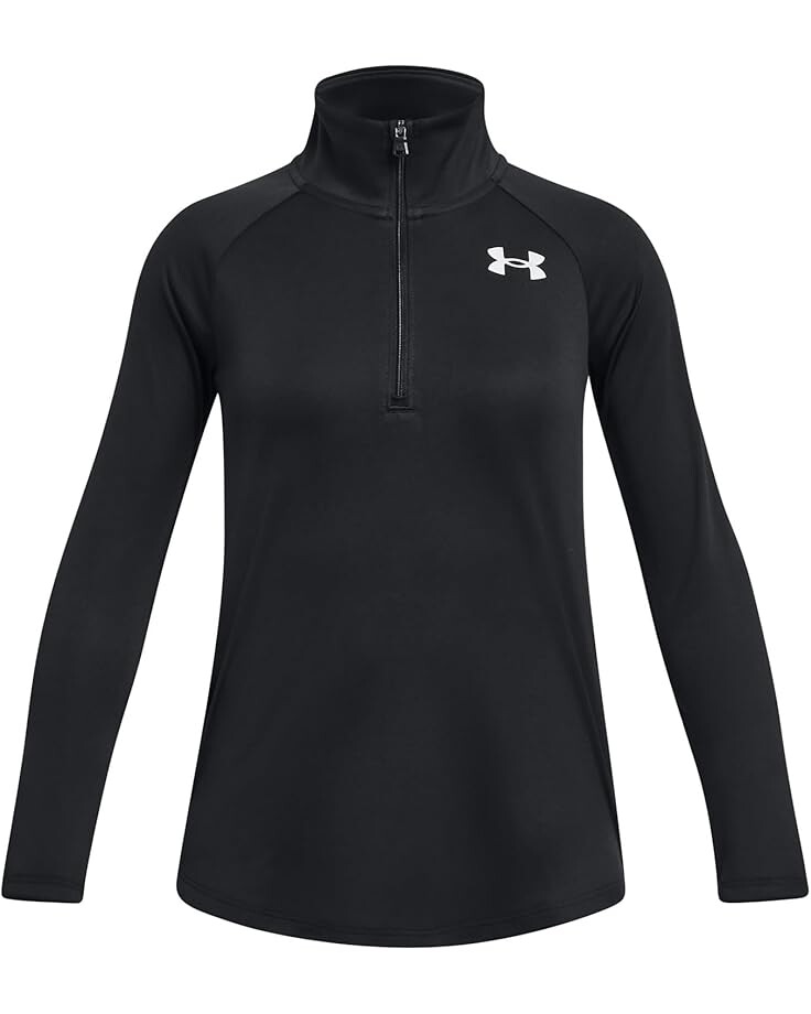 

Толстовка Under Armour Kids Tech Graphic 1/2 Zip, цвет Black/Metallic Silver