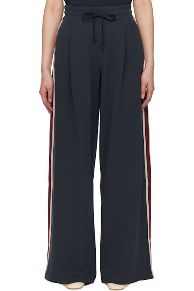 

Брюки для отдыха цвета марсала темно-синего цвета Weekend Max Mara