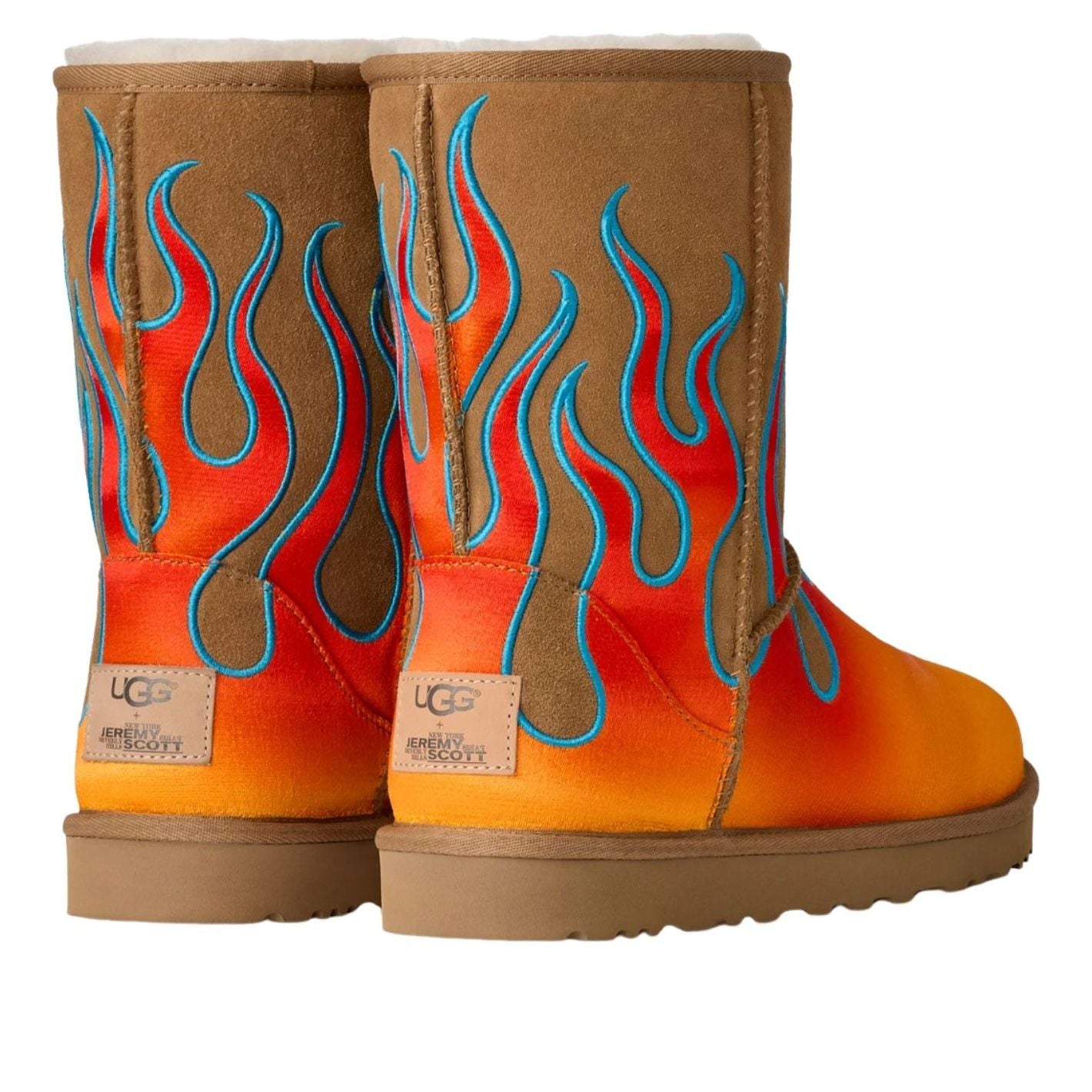 UGG x Jeremy Scott Классические короткие ботинки 'Flames Chestnut' 2025 — фото 3