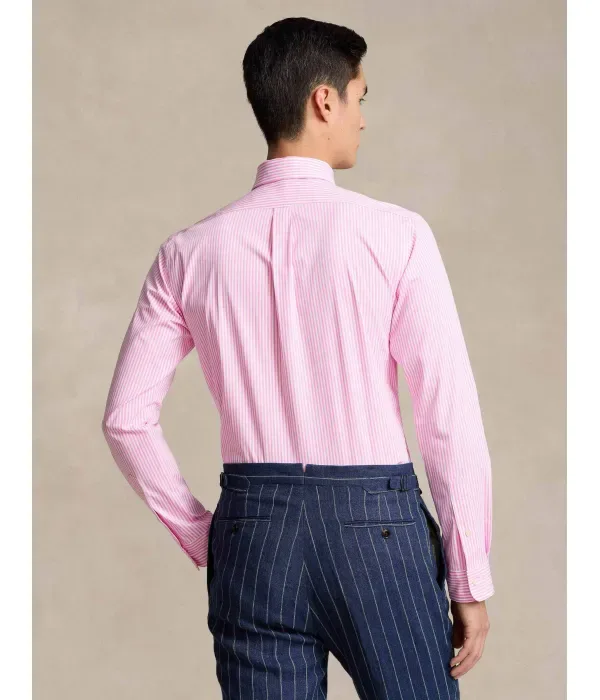Рубашка custom fit Polo Ralph Lauren, розовый — фото 3