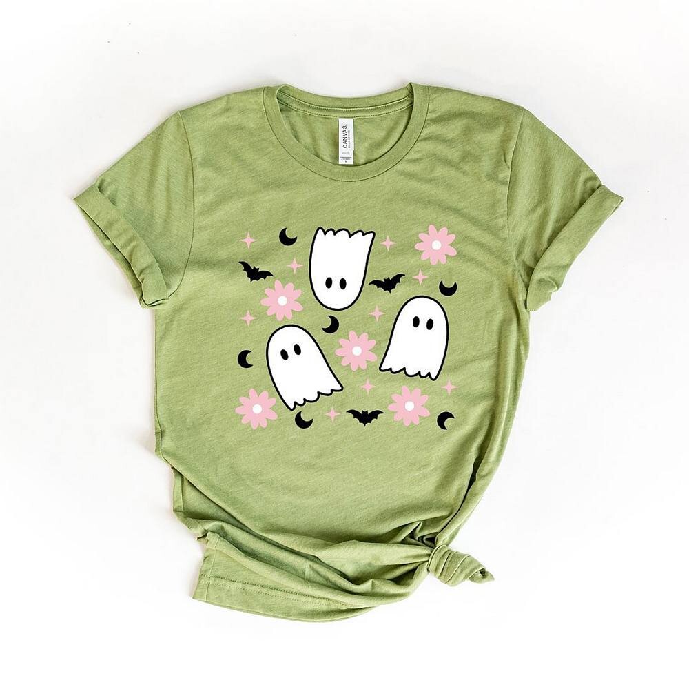 

Футболка с короткими рукавами и рисунком Ghost Flowers Simply Sage Market, цвет Light Green