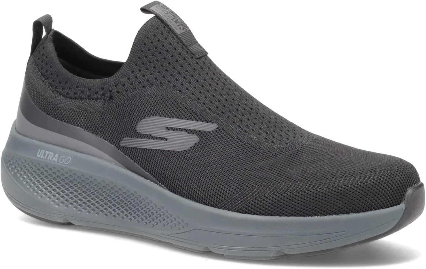 Мужские спортивные кроссовки Skechers GOrun Elevate Athletic Slip-On для тренировок и бега с амортизацией, 2-Black — фото 3