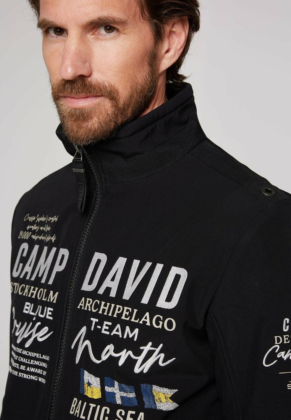 

Толстовка на молнии LOGO Camp David, черный