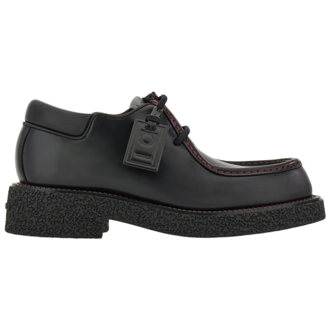 Casual туфли из телячьей кожи Ferragamo с коробкой черные — фото 3
