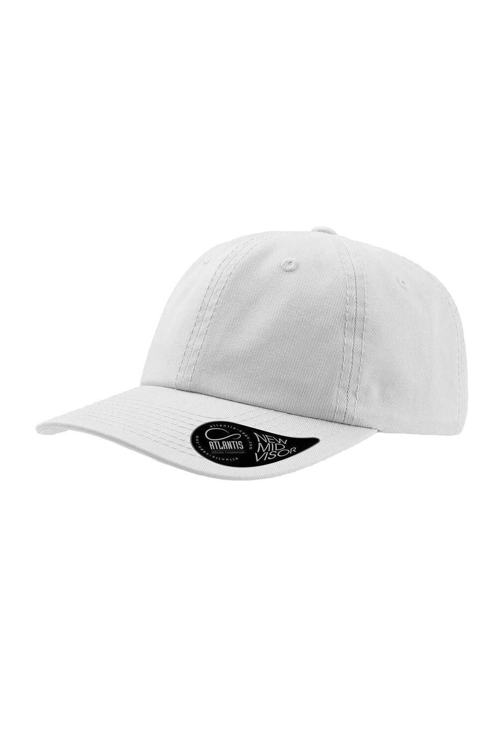 

Неструктурированная кепка Dad Hat с 6 панелями Atlantis, белый