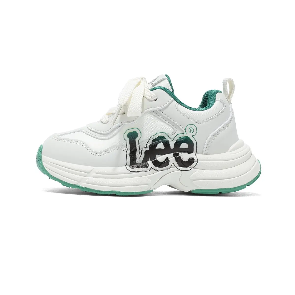 

Антиударные, устойчивые к истиранию и дышащие низкие детские повседневные кроссовки Lee, бежевый