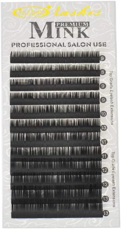 Ресницы Premium Mink FUZHAN микс 8-13 мм, 0.25 мм C