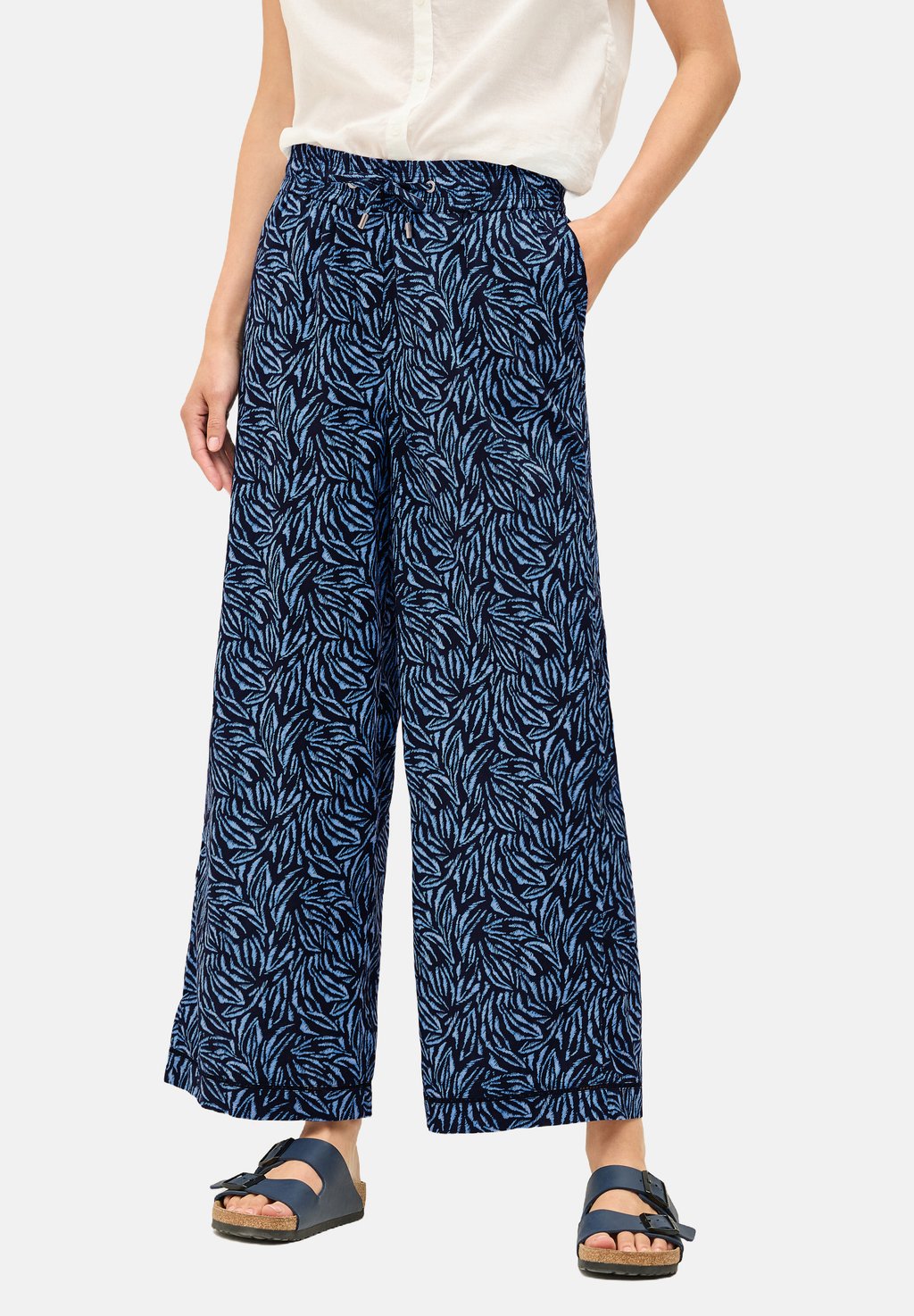 

Брюки WIDE LEG MIT TAPEDETAIL Cecil, темно-синий