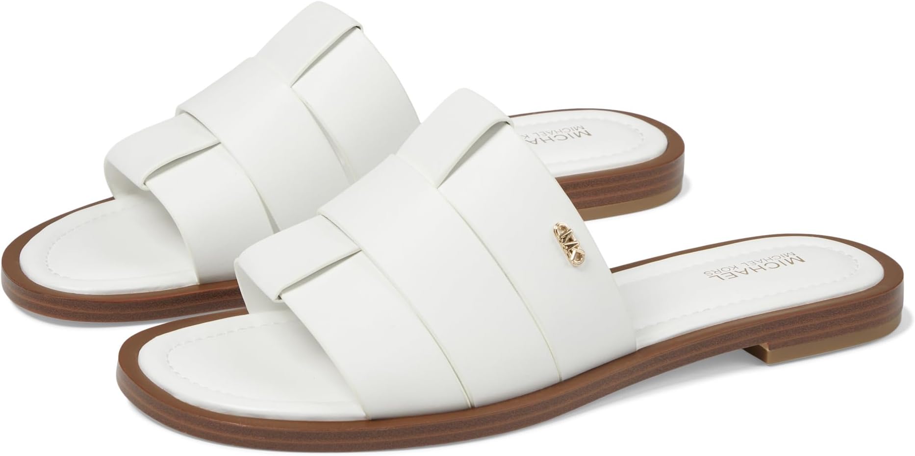 

Сандалии Michael Kors Ryland Flat Slide, цвет Optic White