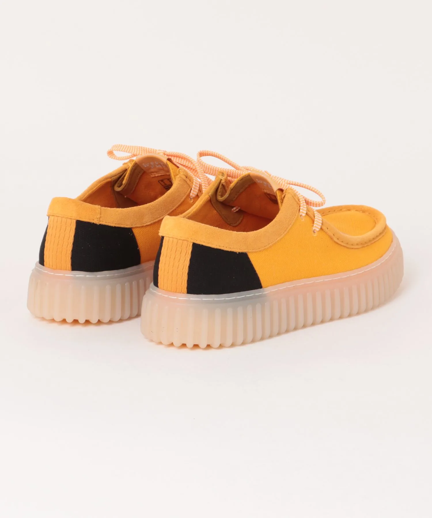 Мужские мокасины Clarks TORHILL LO с толстой подошвой жёлтые — фото 2