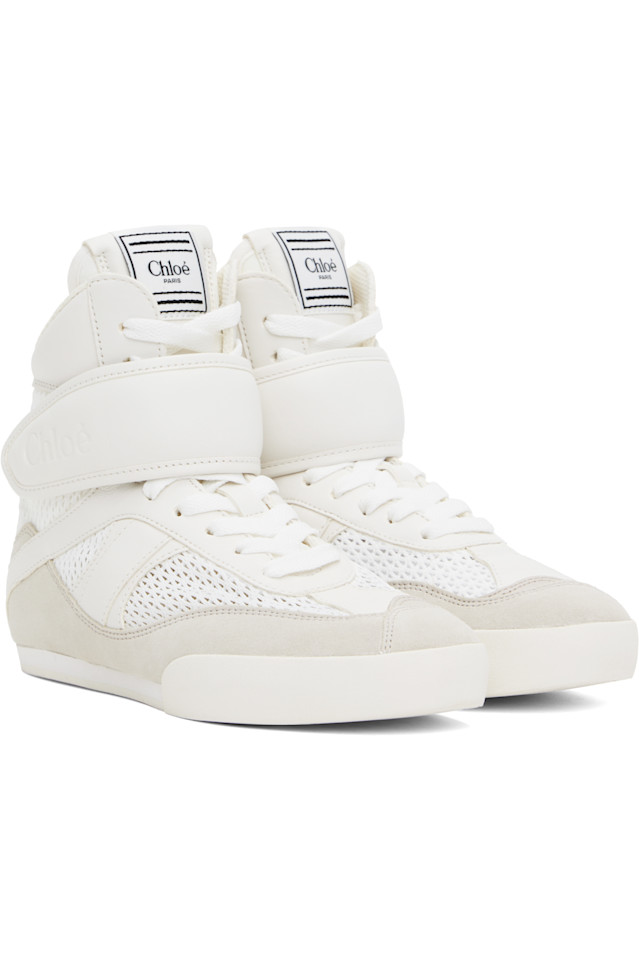 Кроссовки Chloé Kick' Chloé, цвет cloudy cream — фото 4