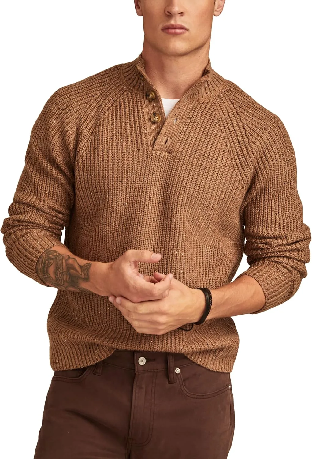 

Свитер Lucky Brand NEP 1/4 с воротником-стойкой