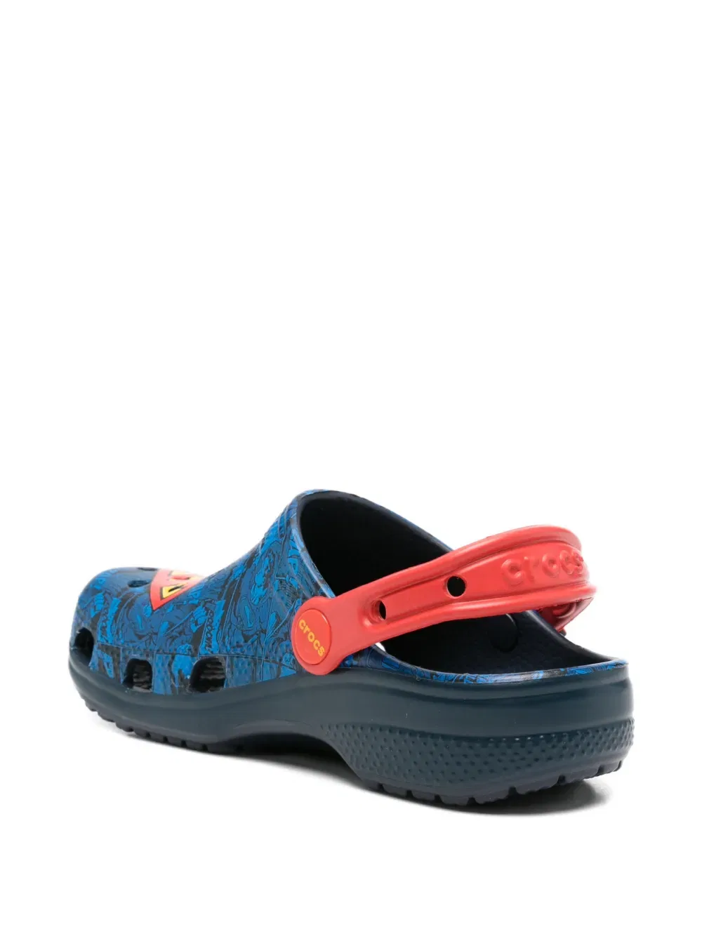 Сандалии с принтом и закрытым носком Crocs Kids, синий — фото 2