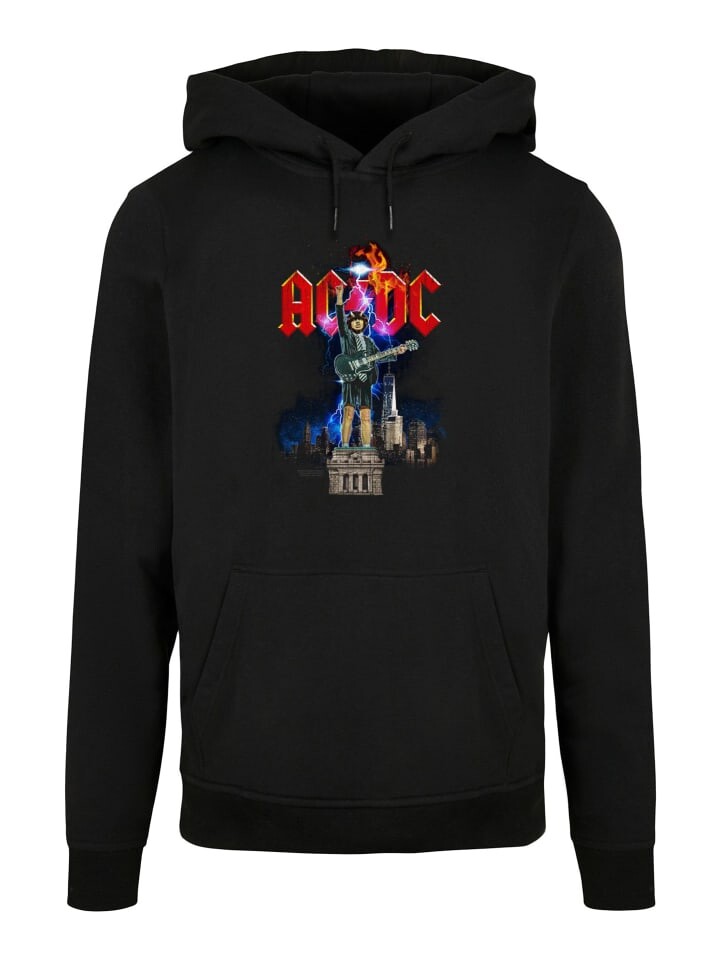 

Пуловер F4NT4STIC Basic ACDC Rock Band Music Angus NYC Lightning, черный