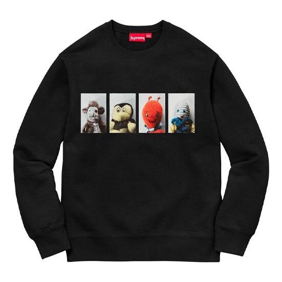 

Толстовка fw18 mike kelley ahhyouth! crewneck sweatshirt black Supreme, черный