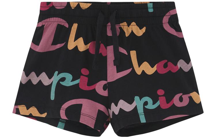 

Детская футболка Champion с принтом по всей поверхности, черная