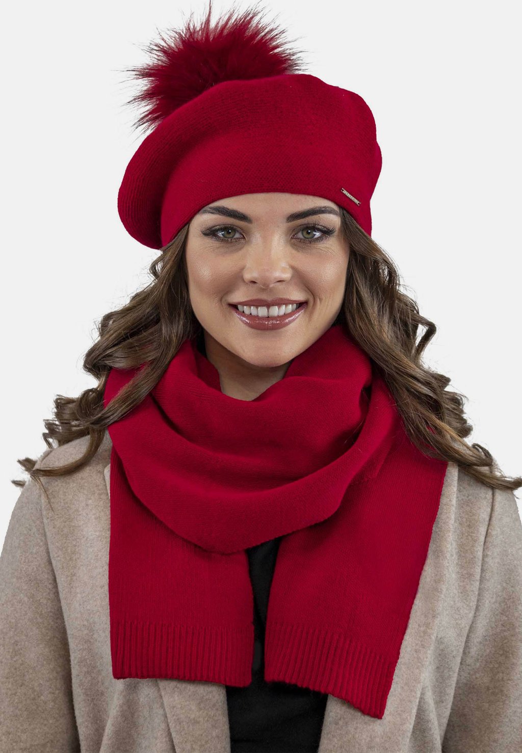 

Шапка BERET AND SET Vivisence, красный