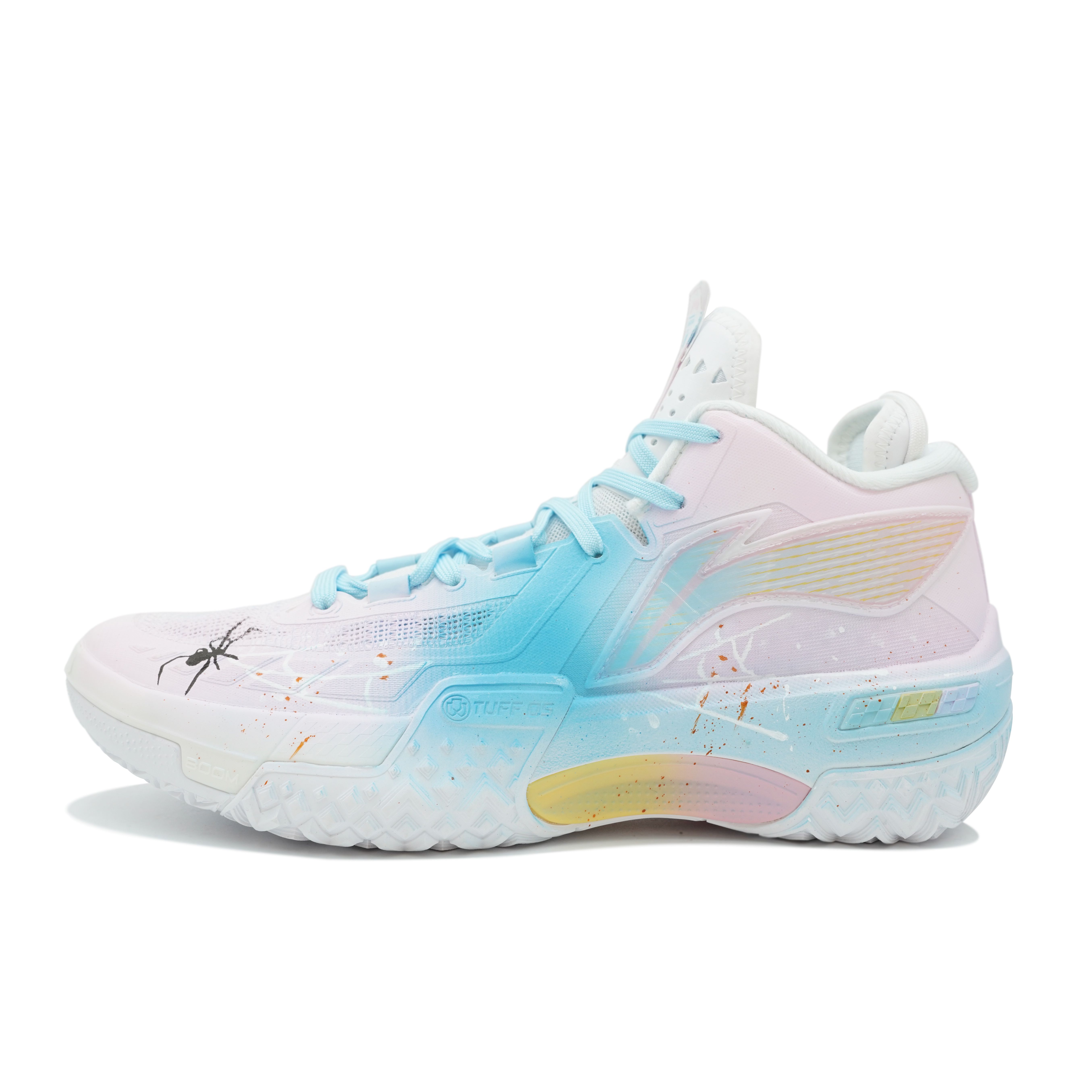 

LINING Баскетбольные кроссовки Shock Absorbers Slip Mid Top, мужские, розово-синие