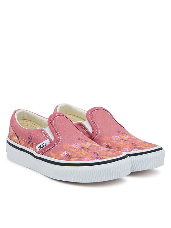 Тканевые кроссовки Classic Slip-On VN000D0JZRY1 Vans, розовый — фото 2