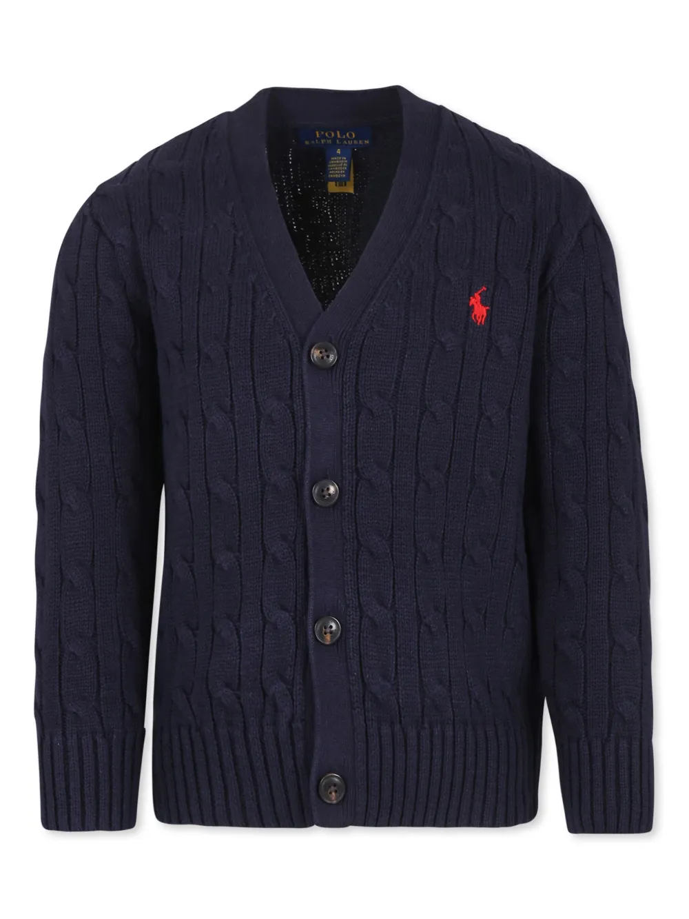 

Кардиган фактурной вязки POLO RALPH LAUREN KIDS, синий