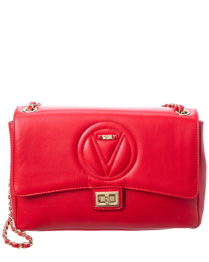 

Валентино от Марио Валентино Элегантная кожаная сумка через плечо Valentino by Mario Valentino, красный