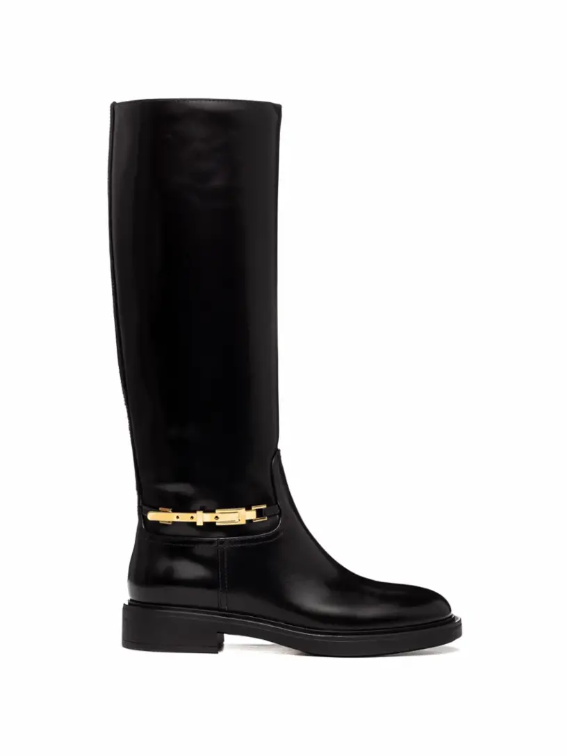 

Кожаные сапоги Martine Gianvito Rossi, черный