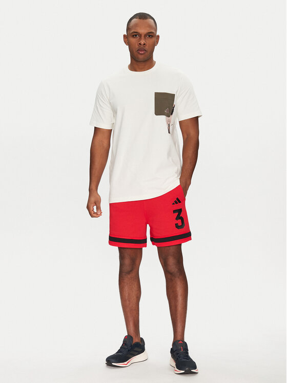 Свободная футболка Lens Elevated Pocket Graphic JJ3928 Adidas, белый — фото 2